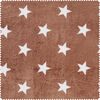 Fleece fabric "Stars" Brown