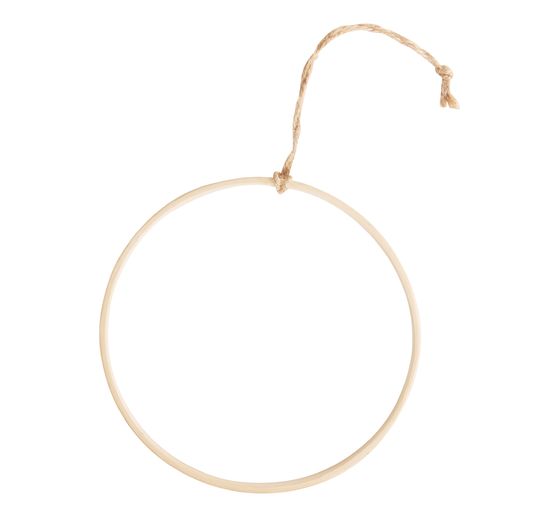 VBS Wooden ring with sisal suspension ribbon
