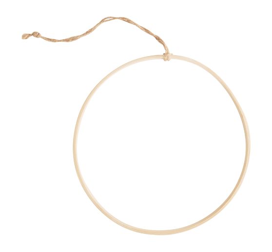 VBS Wooden ring with sisal suspension ribbon