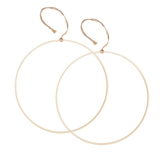 VBS Wooden ring with sisal suspension ribbon