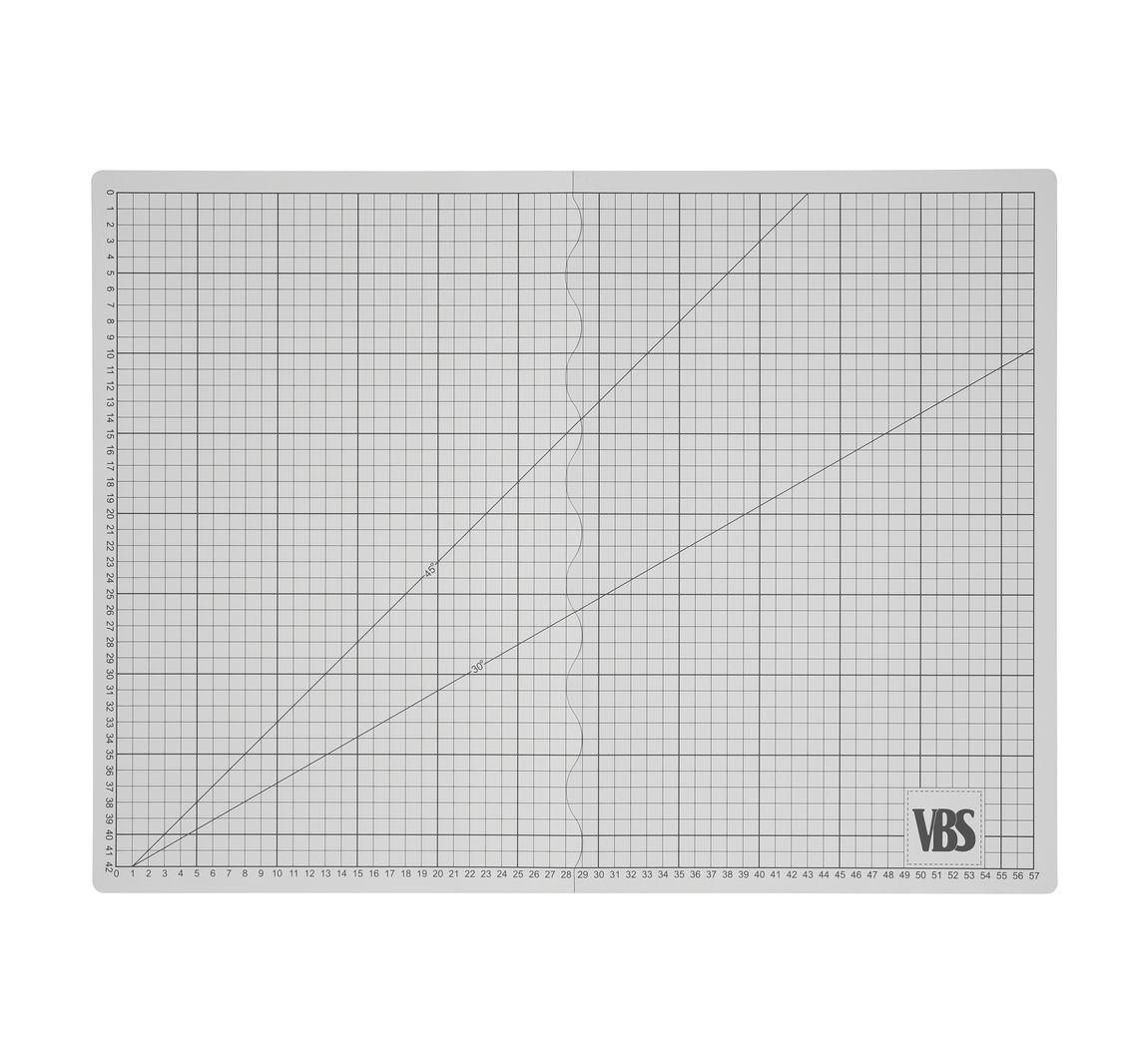VBS Faltbare Schneidematte "Cool Grey" - DIN A2