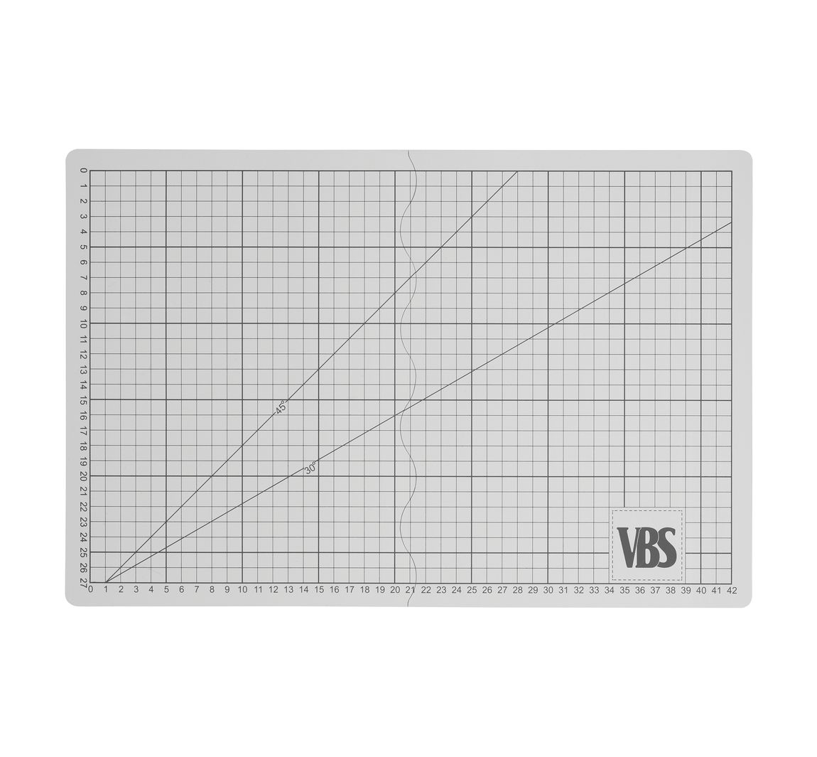 VBS Faltbare Schneidematte "Cool Grey" - DIN A3