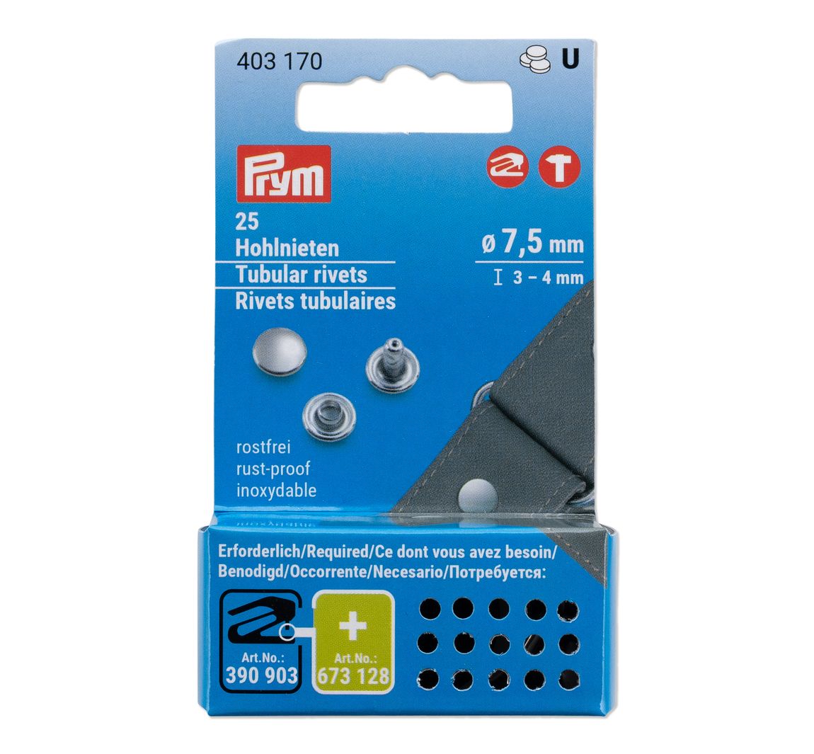 Prym Hohlnieten - 3-4 mm, 25 Stück