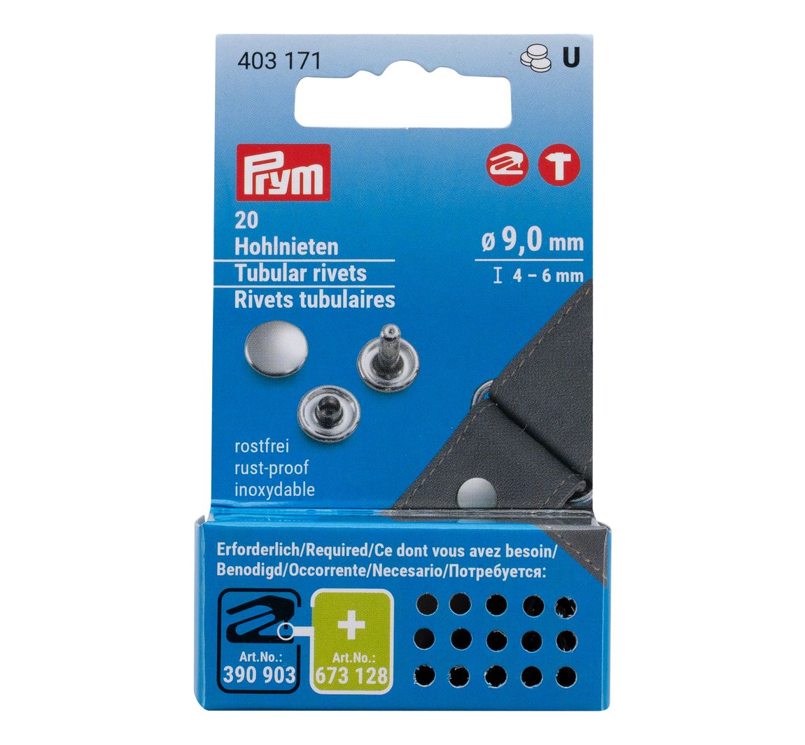 Prym Hohlnieten - 4-6 mm, 20 Stück