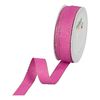 Band mit Leinenkante Pink
