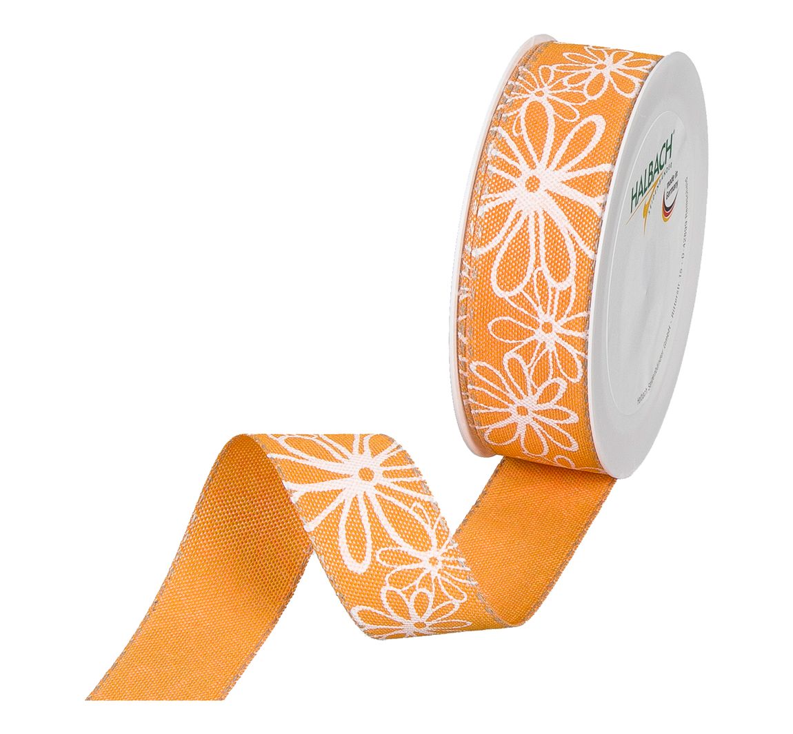 Druckband "Blüten" - Orange