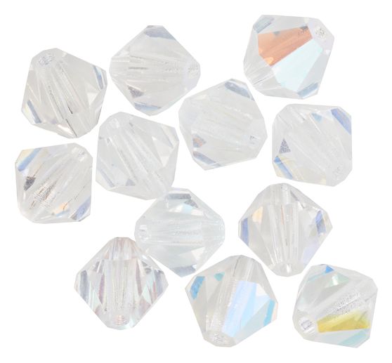 Glasschliffglitzerperlen, 6 mm