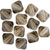Glasschliffglitzerperlen, 6 mm Black Diamond