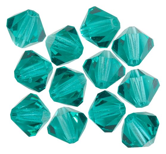 Glasschliffglitzerperlen, 6 mm