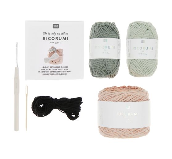 Rico Design Ricorumi Häkelset "Oster-Eierkörbchen"