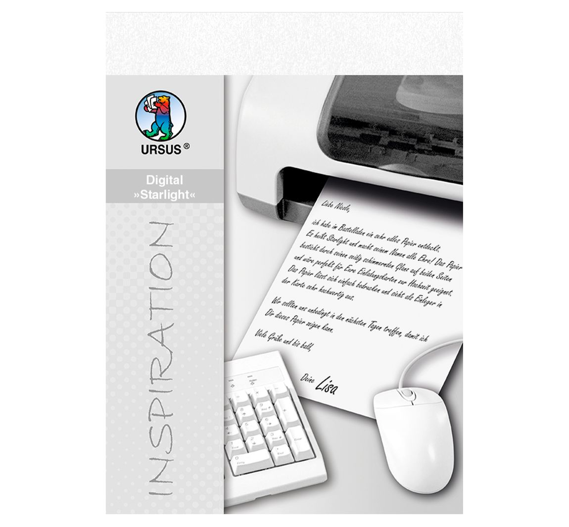 Ludwig Bähr Designpapier Digital Starlight 120g/qm A4 Ve=10 Blatt Hoch