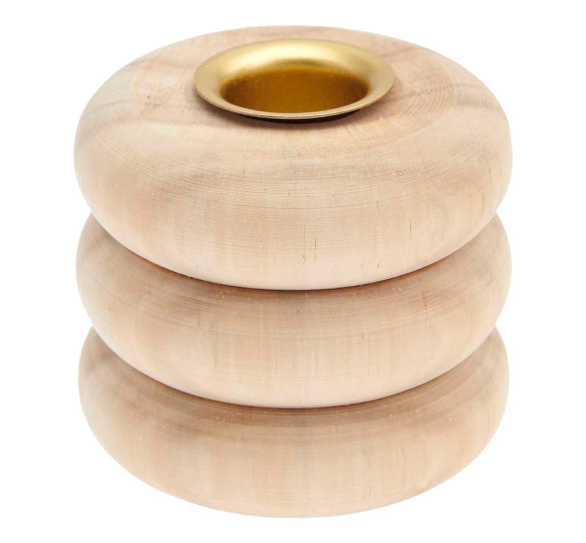 Kerzenhalter "Ringe", für Stabkerzen Ø 2,4 cm - 5 cm