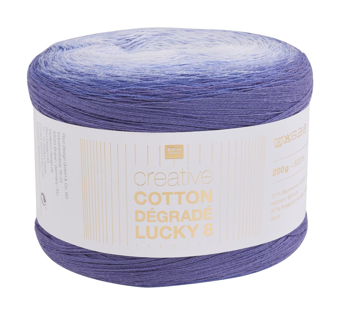 Rico Design Creative Cotton Dégradé Lucky 8 - Farbe 023
