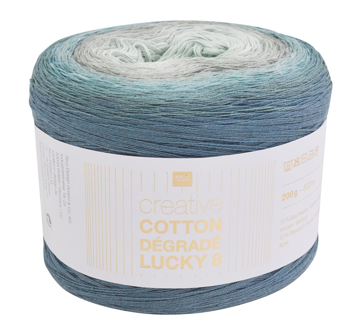 Rico Design Creative Cotton Dégradé Lucky 8 - Farbe 024