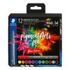 STAEDTLER Pigment brush pen, 12er-Set Basic Colours