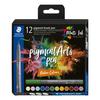 STAEDTLER Pigment brush pen, 12er-Set
