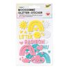 Moosgummi Glitter-Sticker Rainbow