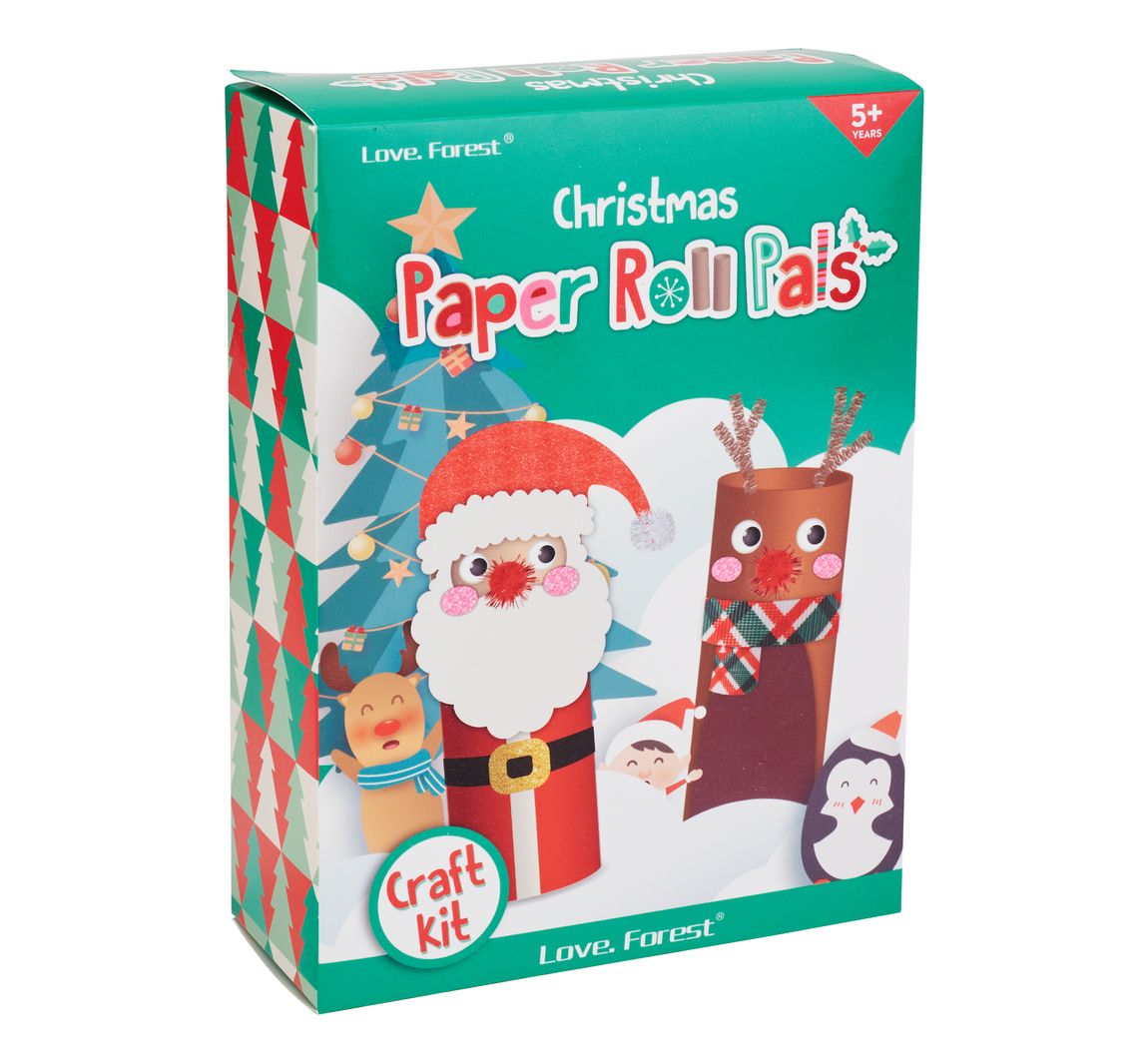 VBS Bastelset "Papprollen" - Weihnachtsmann und Rentier