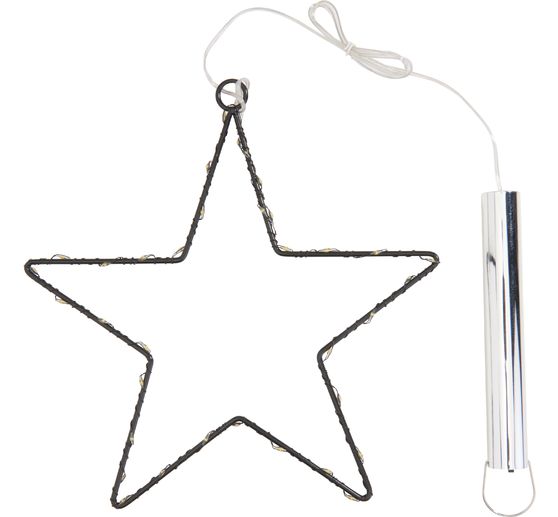 Metall-Stern mit LED-Mini-Lichter inkl. Timer 6/18 Std.