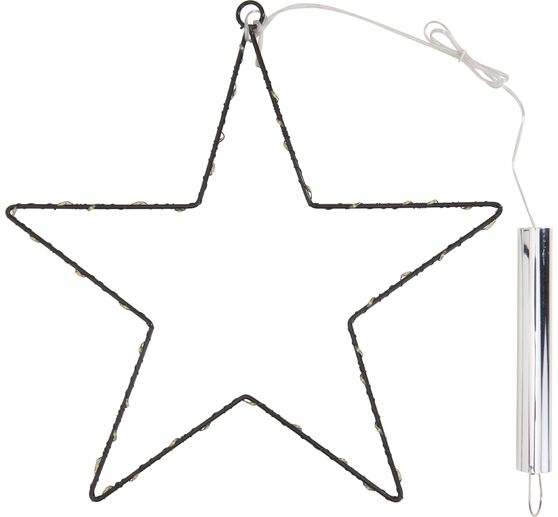 Metall-Stern mit LED-Mini-Lichter inkl. Timer 6/18 Std.