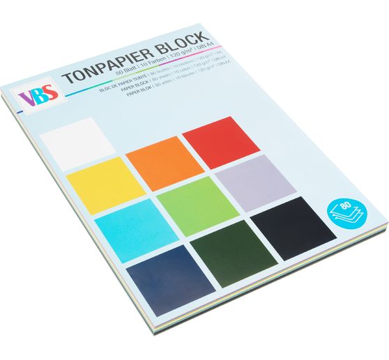 VBS Tonpapier-Block "Basic"