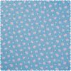 Baumwoll-Stoff "Prinzessin" Rosen, Blau