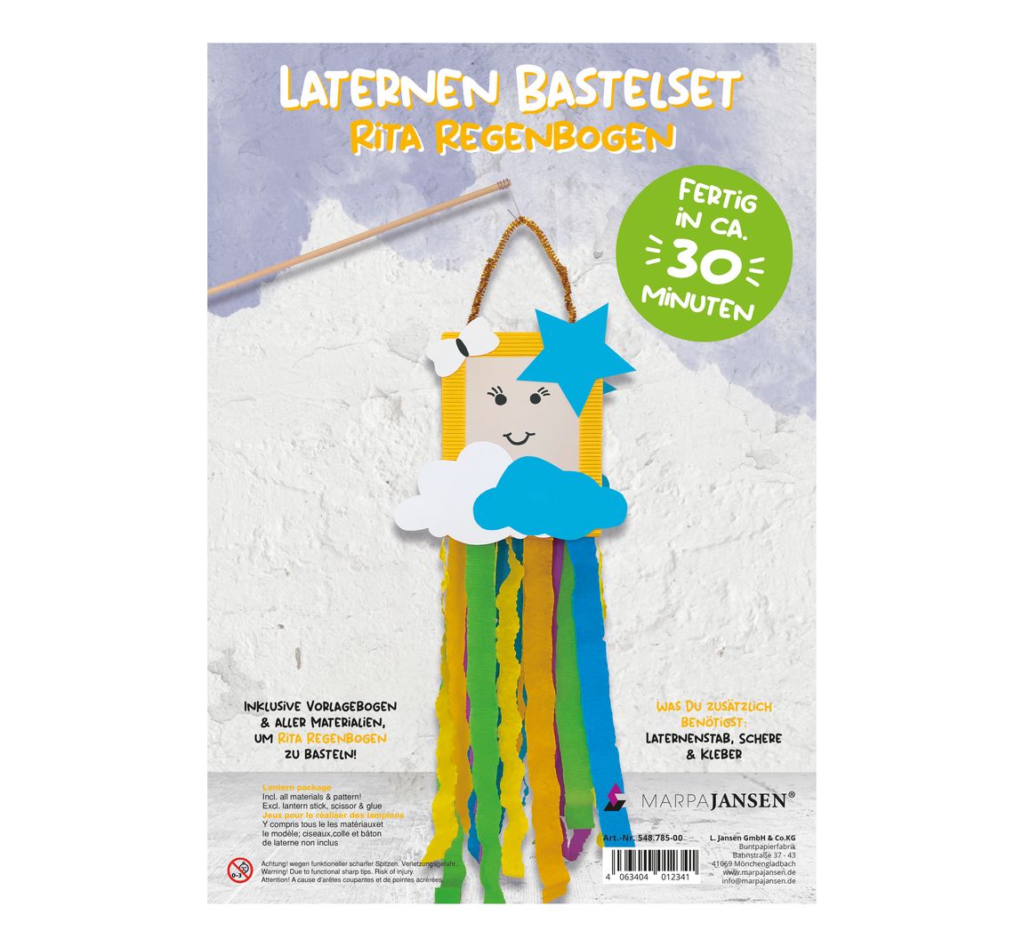Laternen Bastelset - Rita Regenbogen
