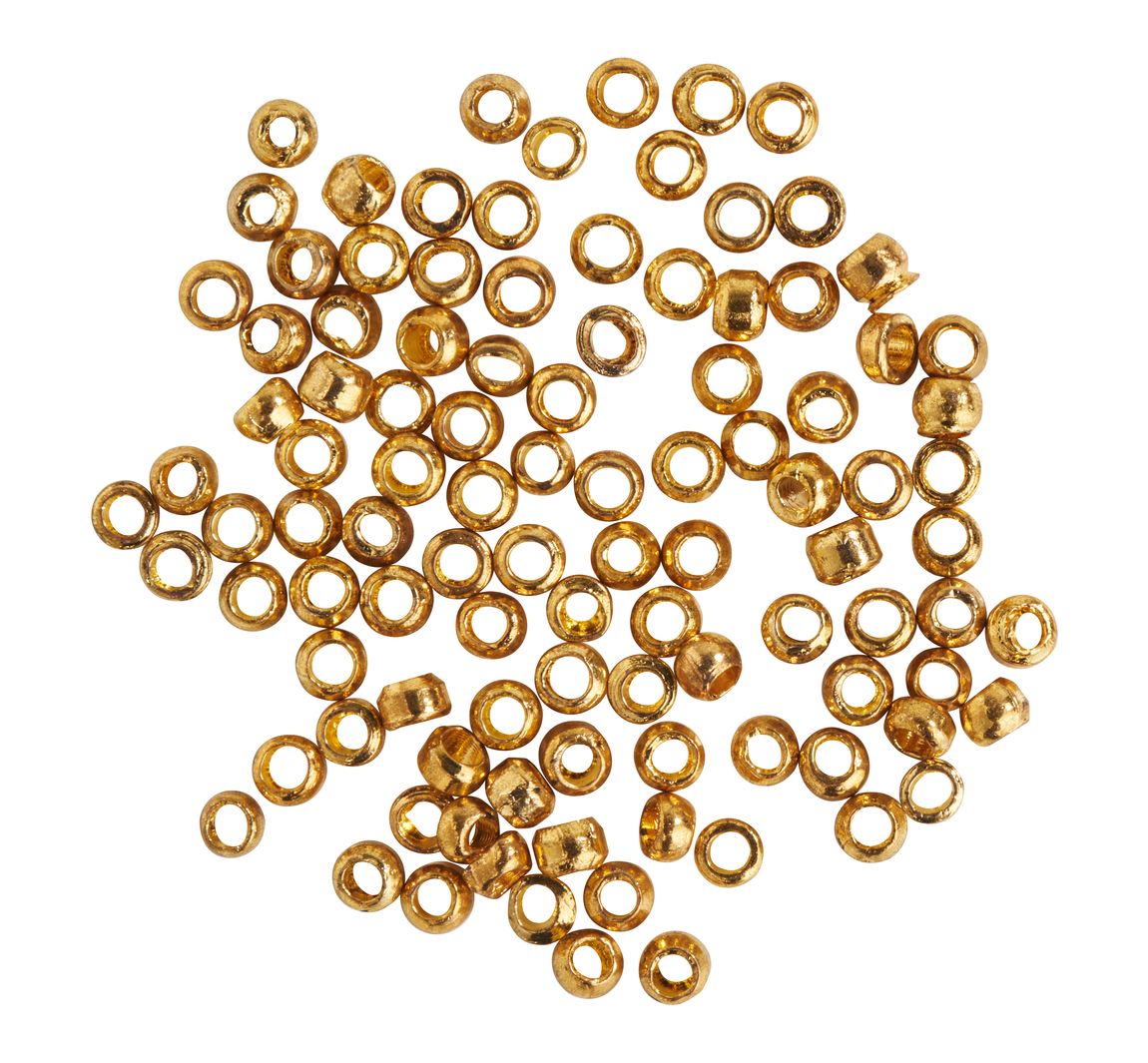 Uit Quetschperlen, Rund, Ø 1 Mm - Gold