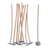 VBS Candle wick with metal base, waxed, 10 cm Nature