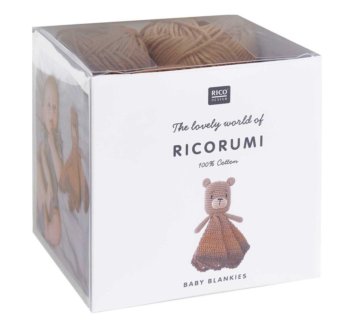 Rico Design Ricorumi Häkelset "Baby Blankies" - Teddy