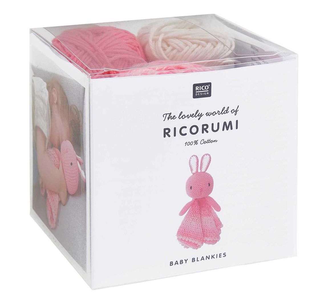 Rico Design Ricorumi Häkelset "Baby Blankies" - Hase