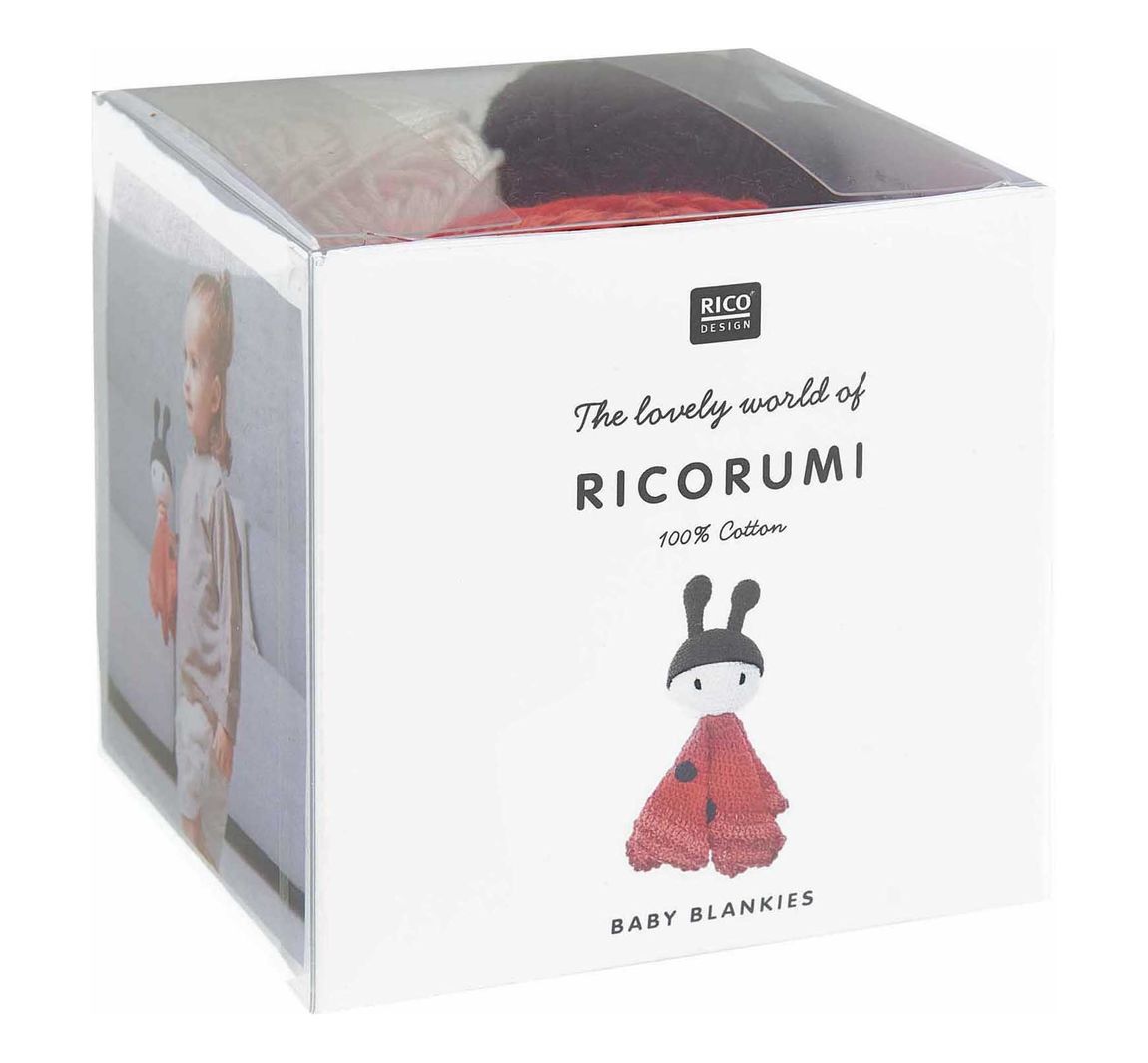 Rico Design Ricorumi Häkelset "Baby Blankies" - Marienkäfer