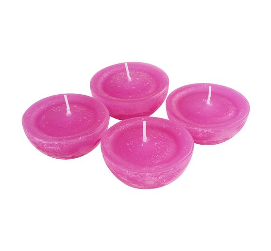 Schwimmkerzen Rustic "Groß", 4 Stück