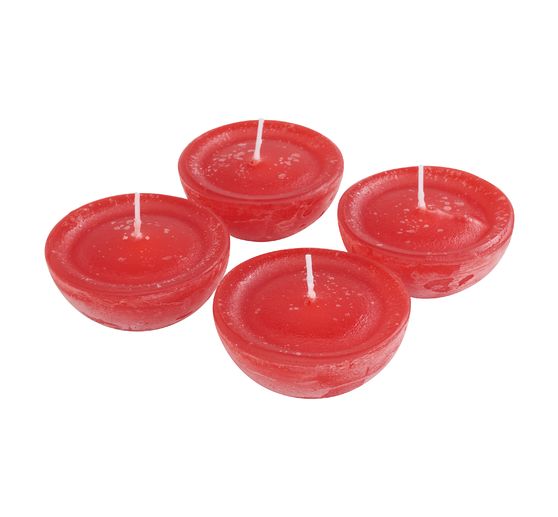 Schwimmkerzen Rustic "Groß", 4 Stück