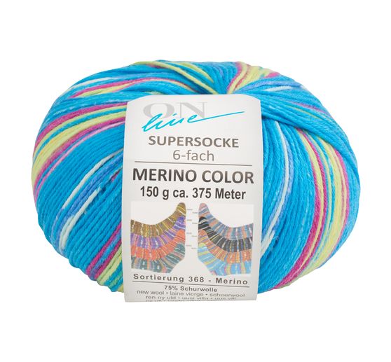 ONline Wolle "Supersocke Merino Color, Sortierung 368"