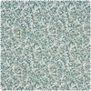 Motiv-Stoff Leinenoptik "Blattwerk" Nature Green