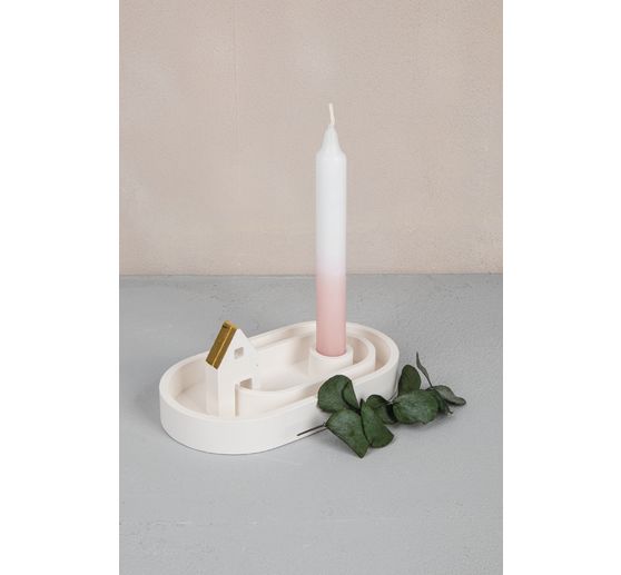Silikon Gießform "Kerzenständer" inkl. Einleger