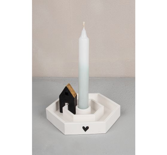 Silikon Gießform "Kerzenständer" inkl. Einleger