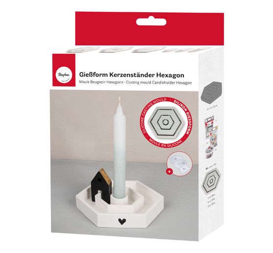 Silikon Gießform "Kerzenständer" inkl. Einleger