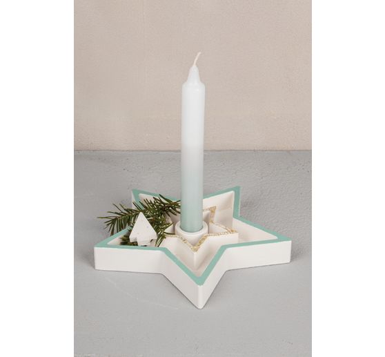 Silikon Gießform "Kerzenständer" inkl. Einleger