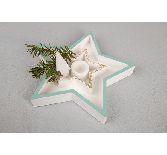 Silikon Gießform "Kerzenständer" inkl. Einleger