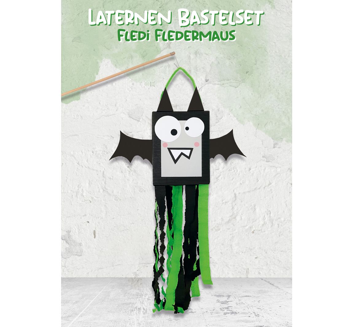 Laternen Bastelset - Fledi Fledermaus