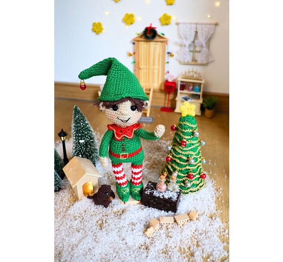 VBS Miniature fir tree, set of 16, snowed