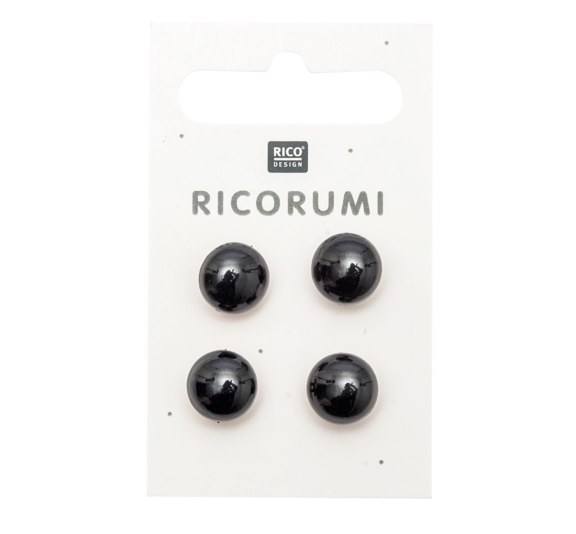 Rico Ricorumi Knöpfe mit Steg - Ø 11 mm