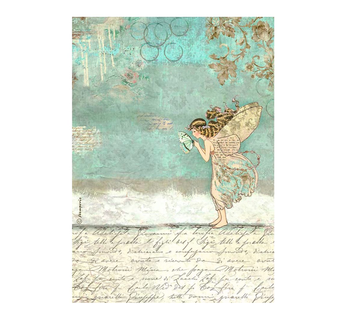 Motiv-Strohseide "Wonderland" - Fairy
