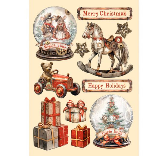 Lasercut-Motive"Gear up for Christmas"