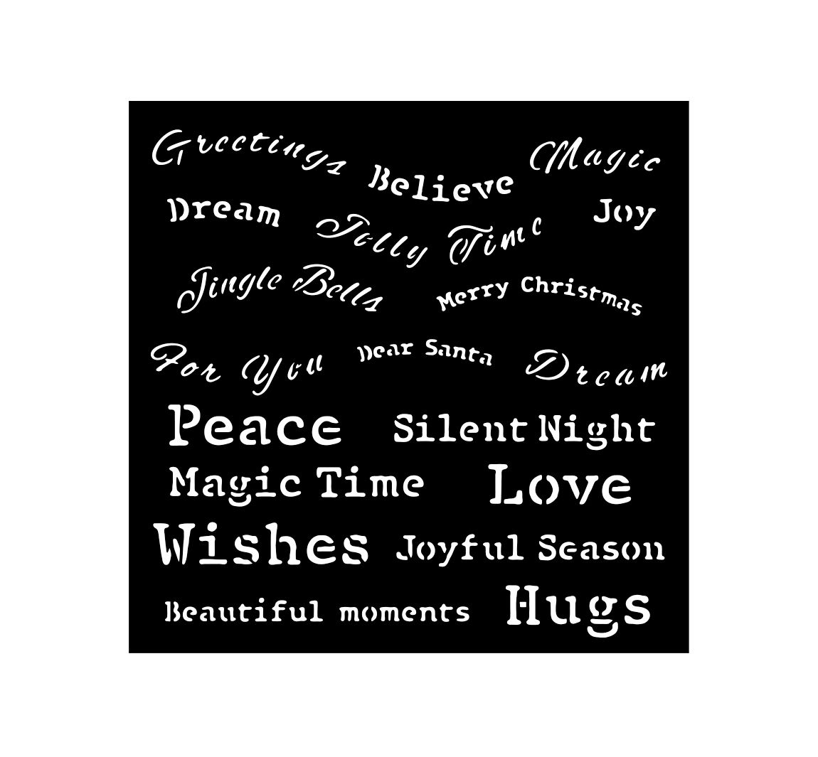 Schablone "Classic Christmas" - Quotes