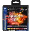 STAEDTLER Pigment brush pen, 12er-Set Warm Colours