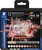 STAEDTLER Pigment brush pen, 12er-Set
