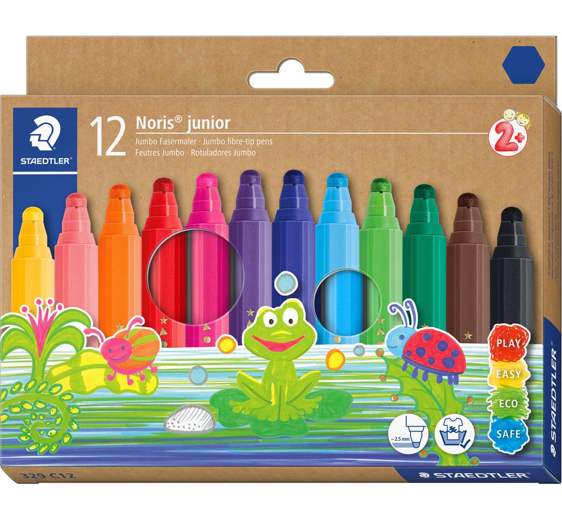 Noris Junior Fasermaler - 12 Stück